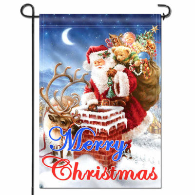 merry christmas garden flag