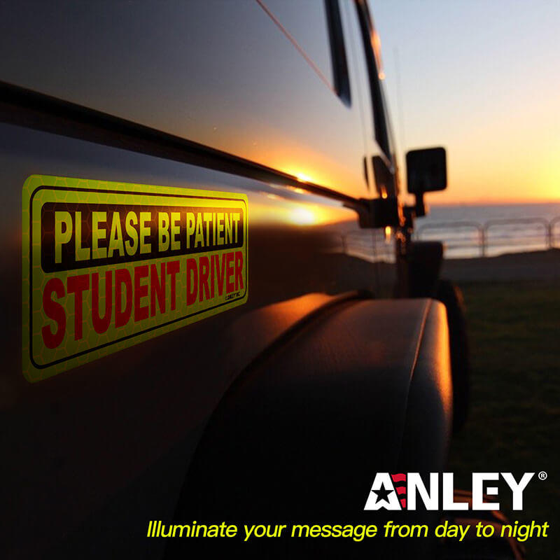 please be patient student driver decal