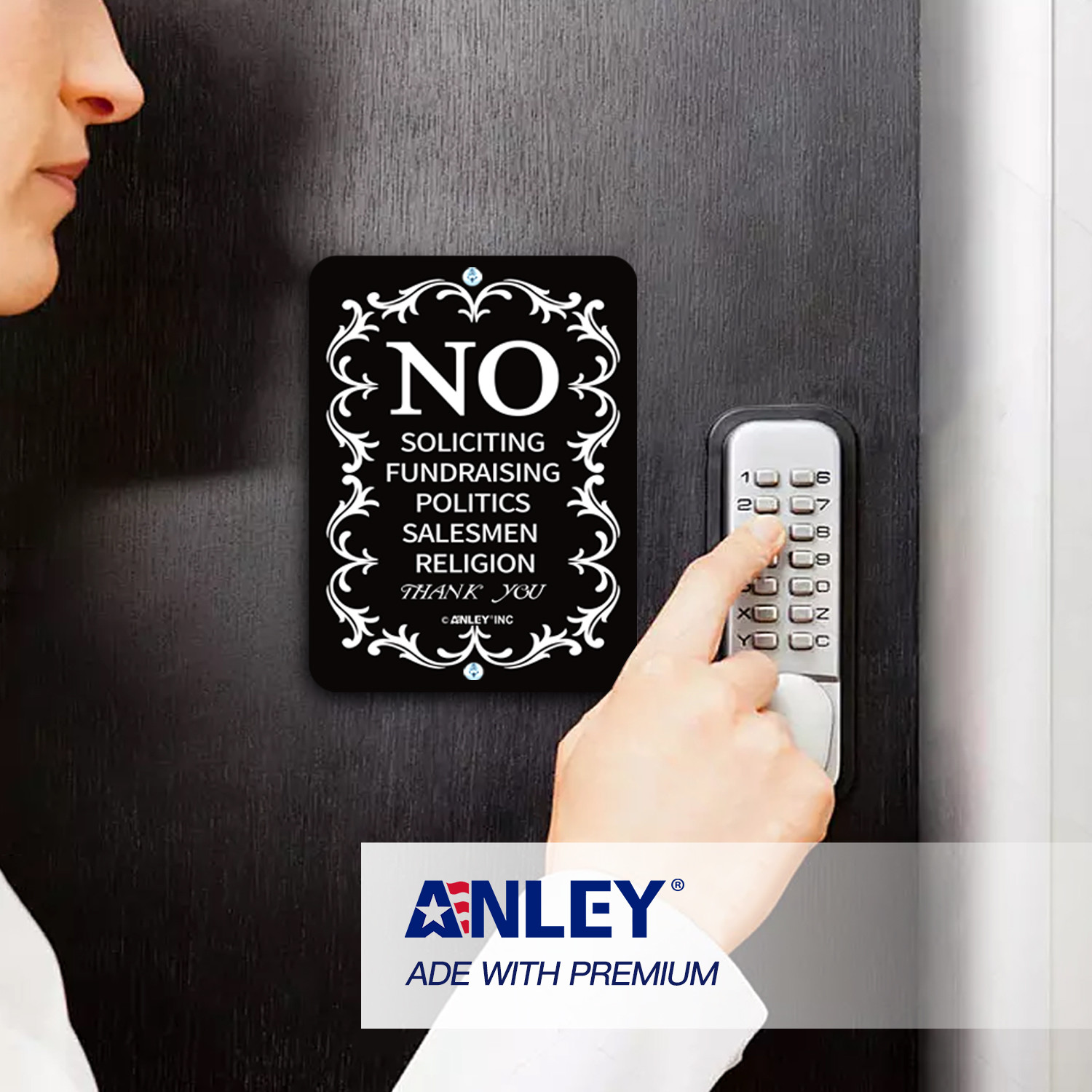 no soliciting sign for home and business anley flags
