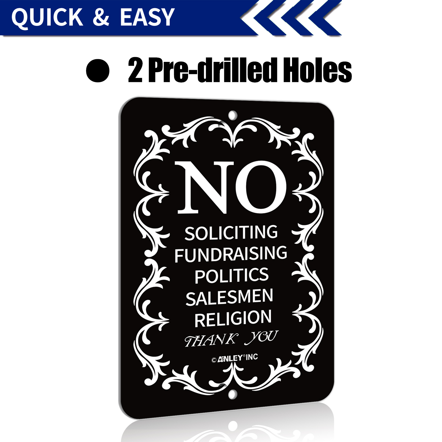 No Soliciting Sign For Home And