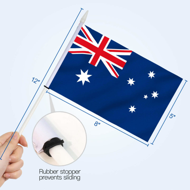 Australia Stick Flags 5x8 Inch (Pack of 12) - Image 4