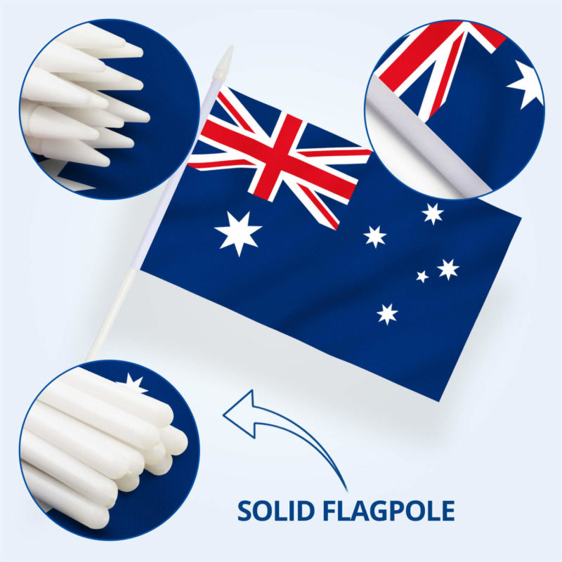 Australia Stick Flags 5x8 Inch (Pack of 12) - Image 5