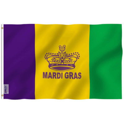 Fly Breeze 3x5 Foot Mardi Gras Flag