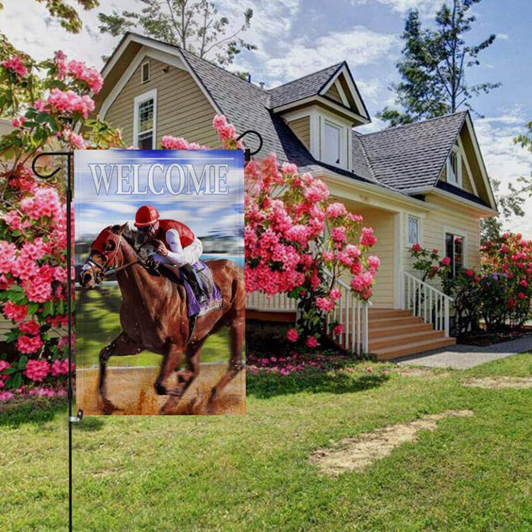 Kentucky Derby Garden Flag 18 x 12.5 Inch Anley Flags