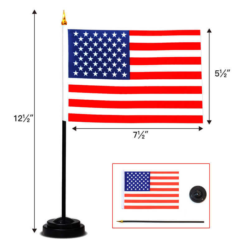 24 Countries Deluxe Desk Flags Set Anley Flags
