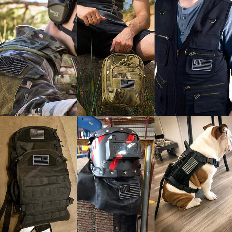 Tactical USA Flag Patches Set Anley Flags