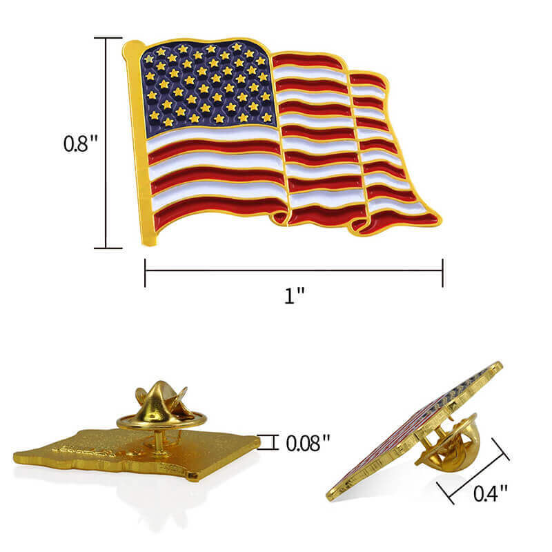 American Flag Pin US Flag Lapel Pin Anley