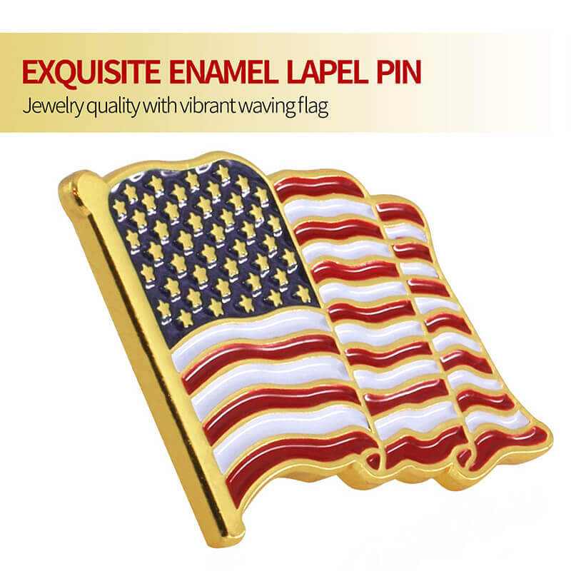 Pin Button Badge Ø25mm 1" Drapeau Flag Echarpe Etats-Unis United States US USA 