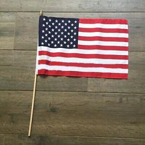 American USA 30" Long Wooden Stick Flags (Gravemarker) - 12x18 Inch (Pack of 12) photo review