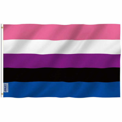 ANLEY EverStrong Serie 3x5 Fuß Regenbogenfahne Hochleistungs-Nylon Gay Pride-Flaggen mit Messingösen 3 x 5 Ft 2 Reihen von Nähten genähte Streifen 