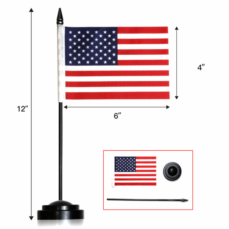 USA Deluxe Desk Flag Set - Image 5