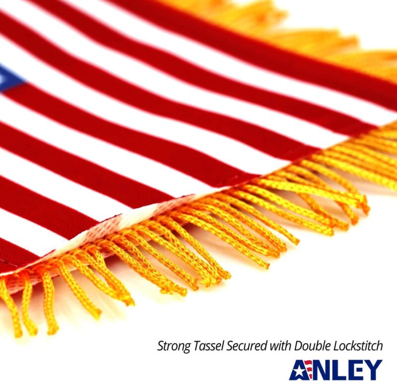 USA Fringy Window Hanging Flag 4X6 Inch - Image 3