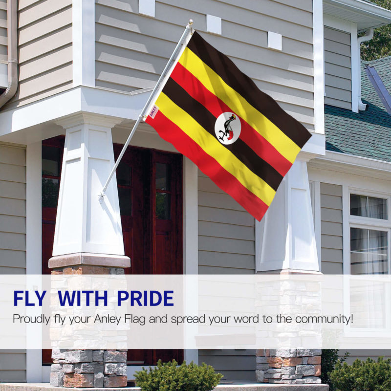 Fly Breeze 3x5 Foot Uganda Flag - Image 2