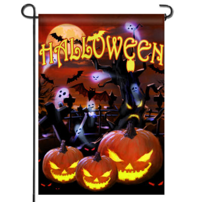 Halloween Jack o' Lantern Garden Flag