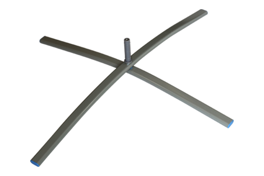 custom advertising teardrop flag cross base