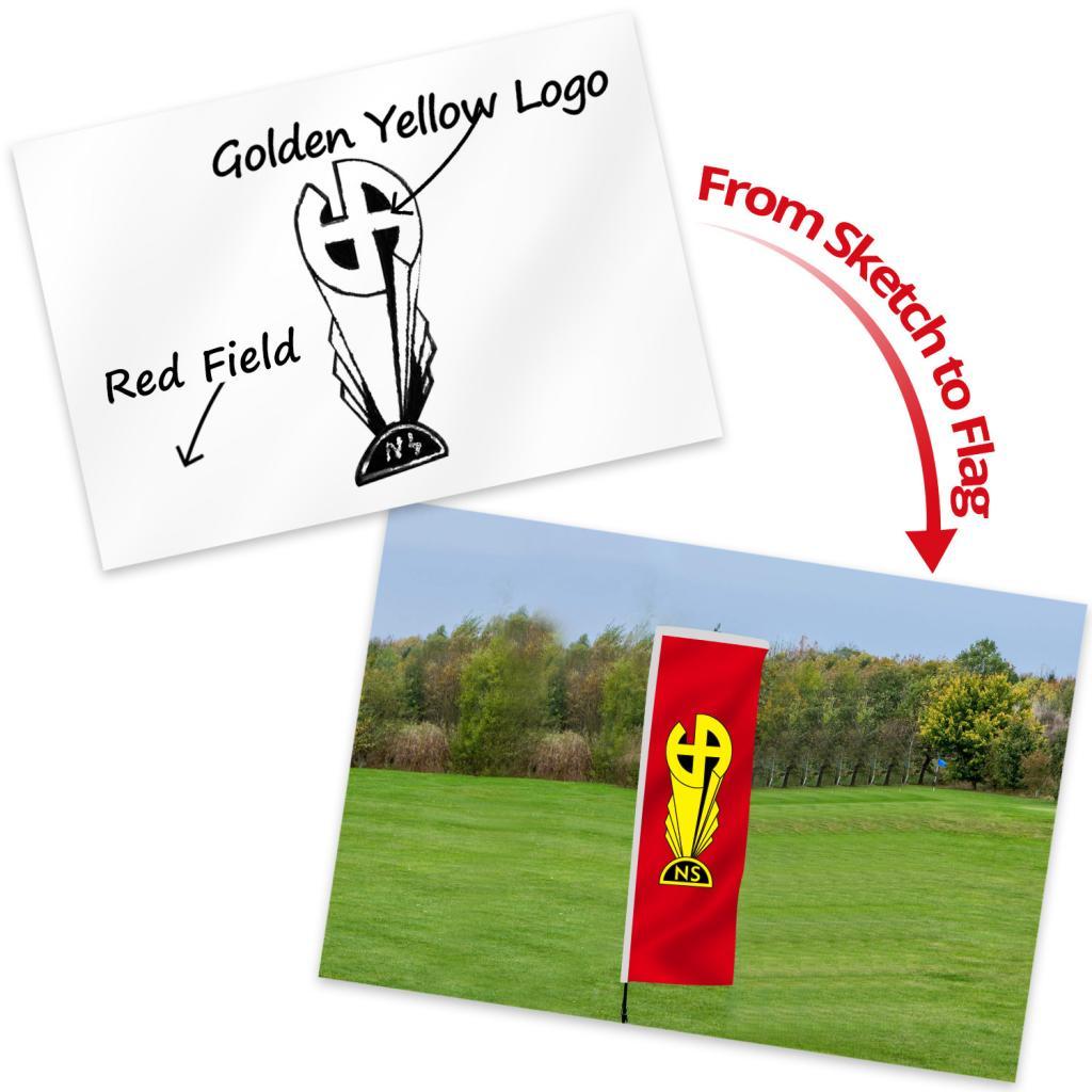 custom rectangle flag