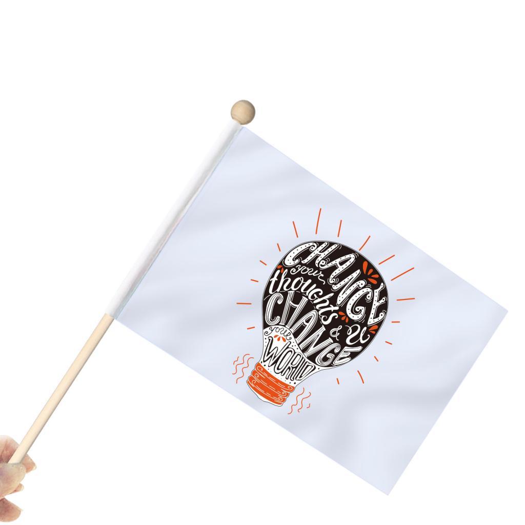 stick flag wooden pole