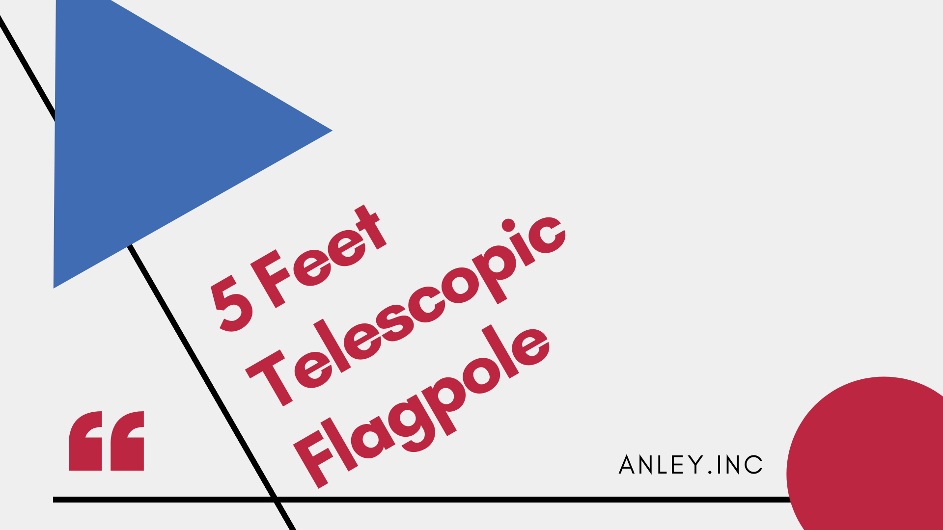 5 Feet Telescopic Flagpole intro