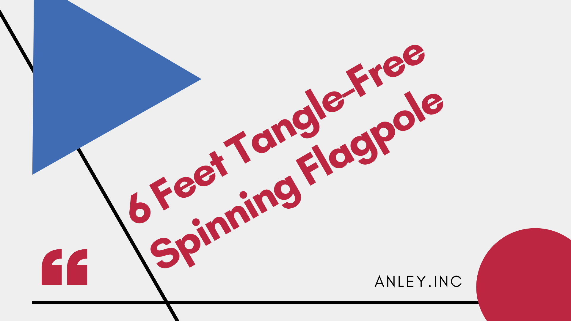 6 Feet Tangle-Free Spinning Flagpole intro