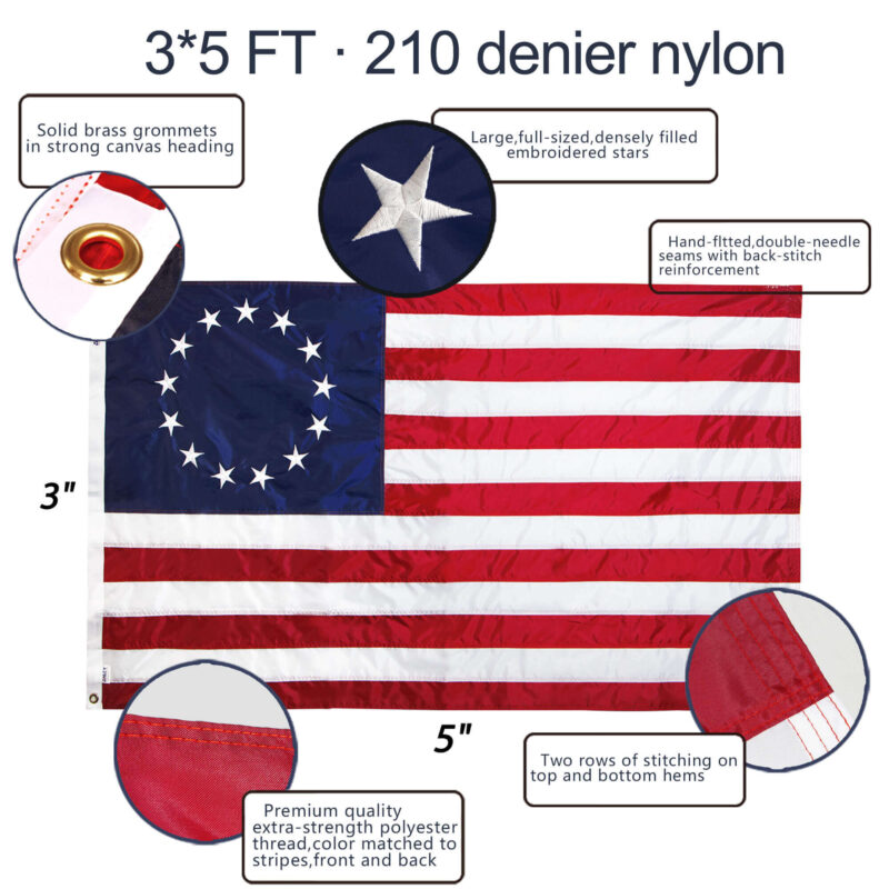 EverStrong American Betsy Ross Flag - Image 2