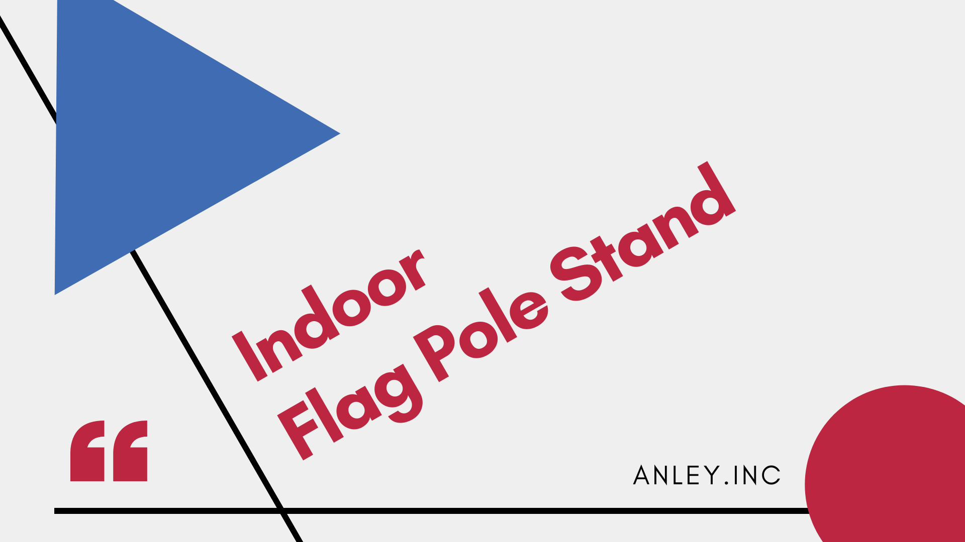 Indoor Flag Pole Stand