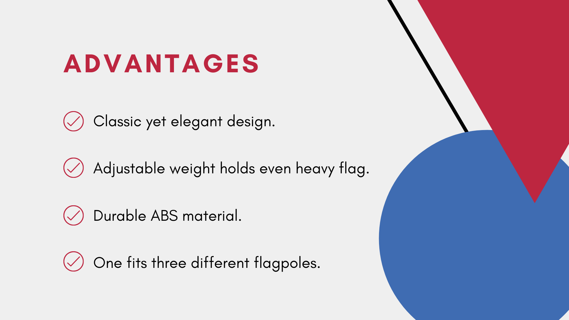 Indoor Flag Pole Stand advantages