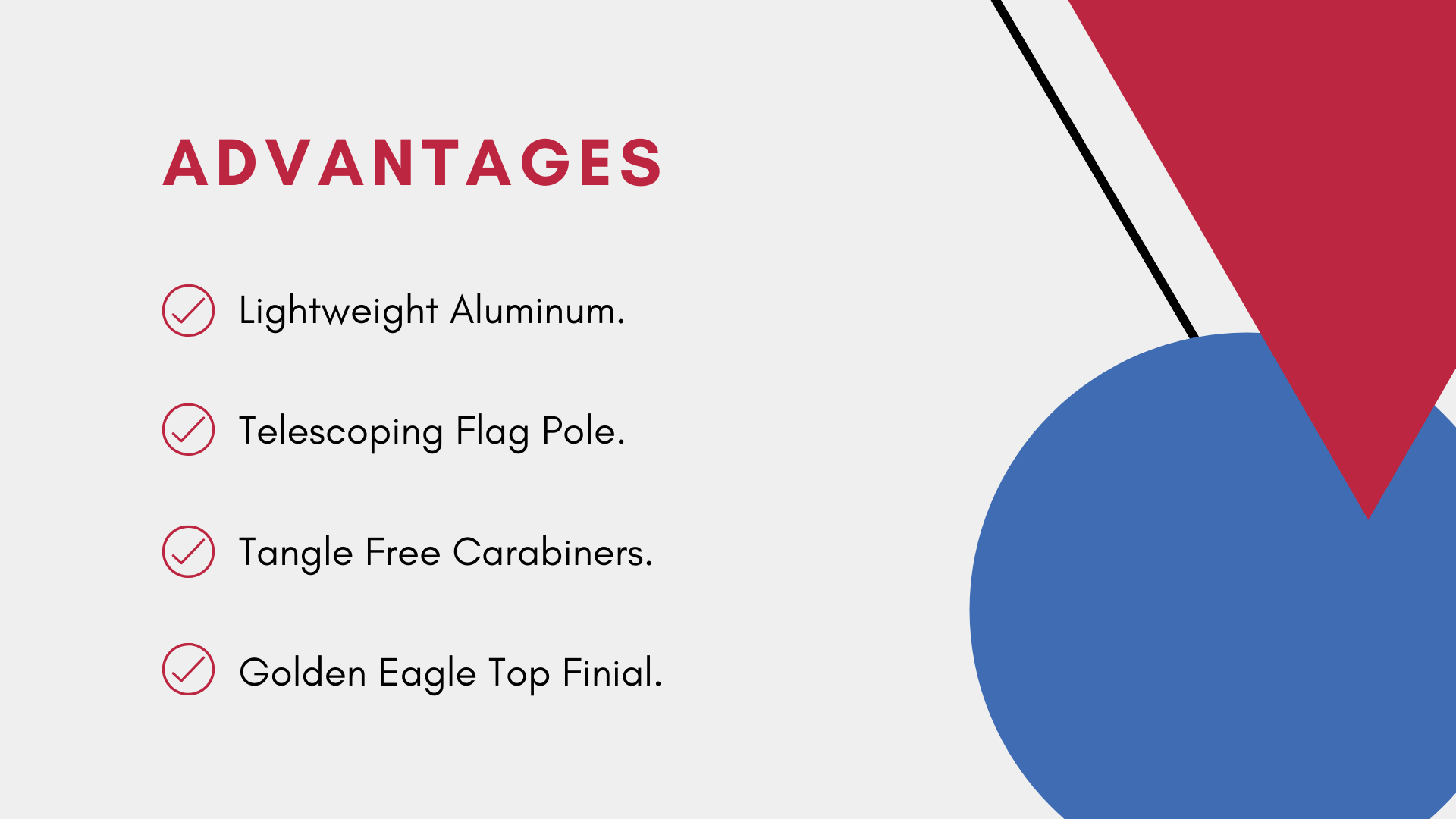 Telescopic Eagle Flagpole advantages
