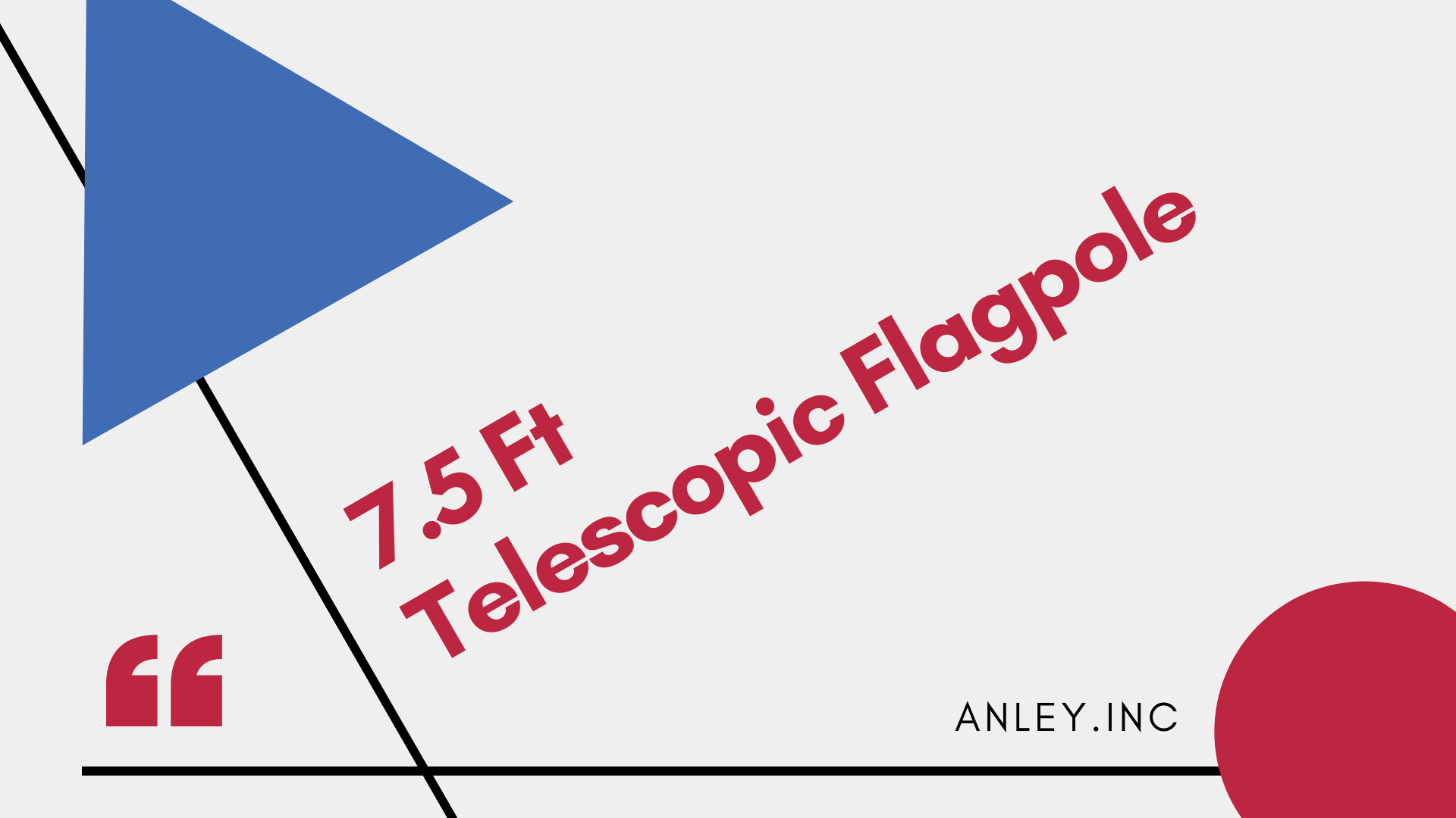 Telescopic Eagle Flagpole