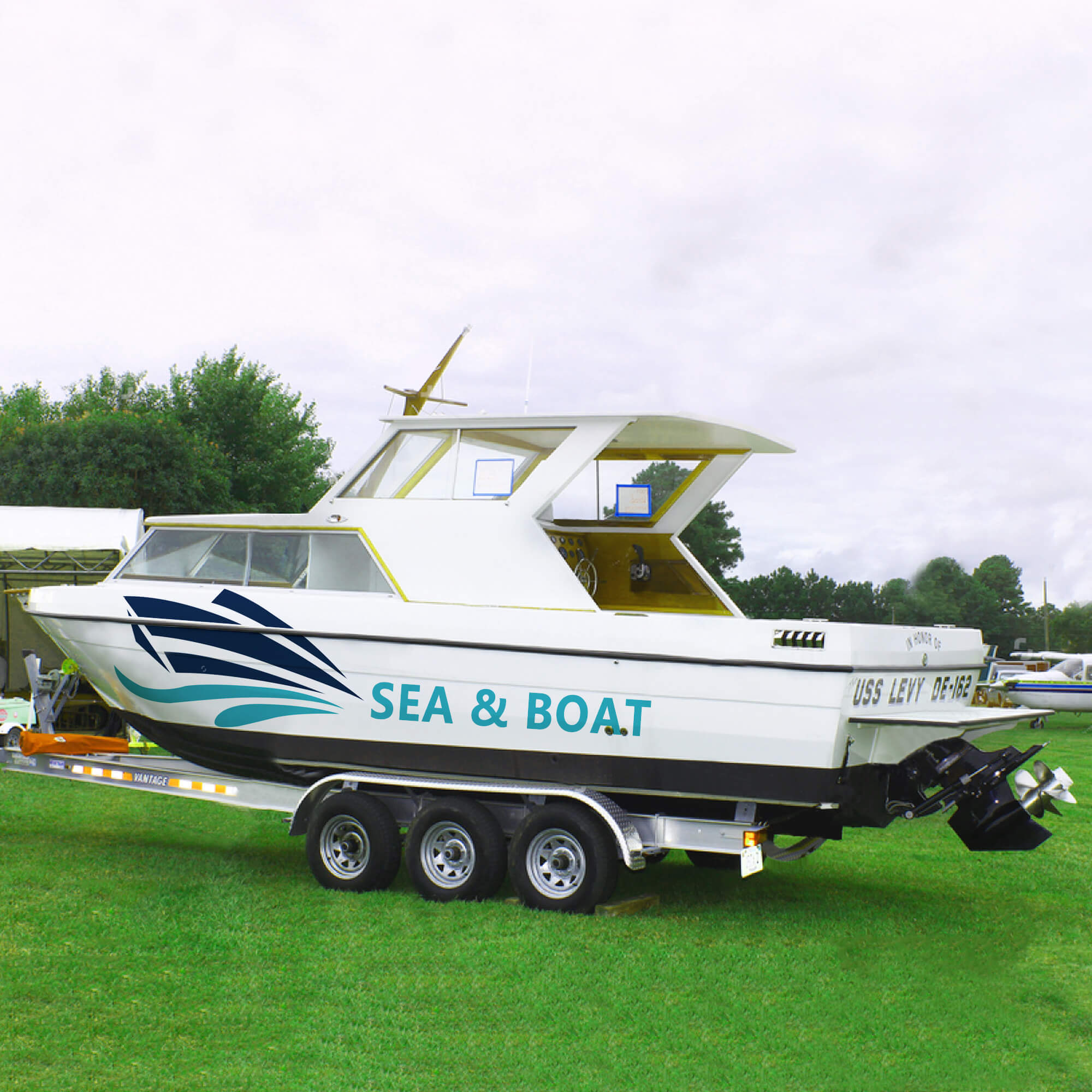 Custom Vinyl Lettering Anley Flags