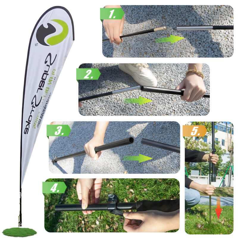 Teardrop Flagpole Set (Flagpole ONLY) - Image 2