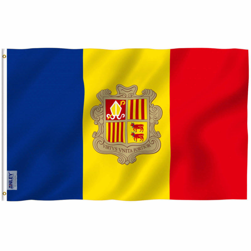 Fly Breeze 3x5 Foot Andorra Flag