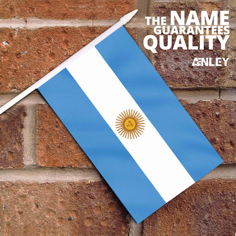Argentina Stick Flags 5x8 Inch (pack of 12) - Image 2