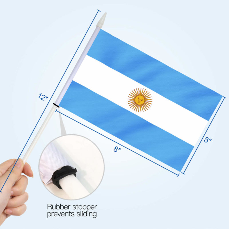 Argentina Stick Flags 5x8 Inch (pack of 12) - Image 4