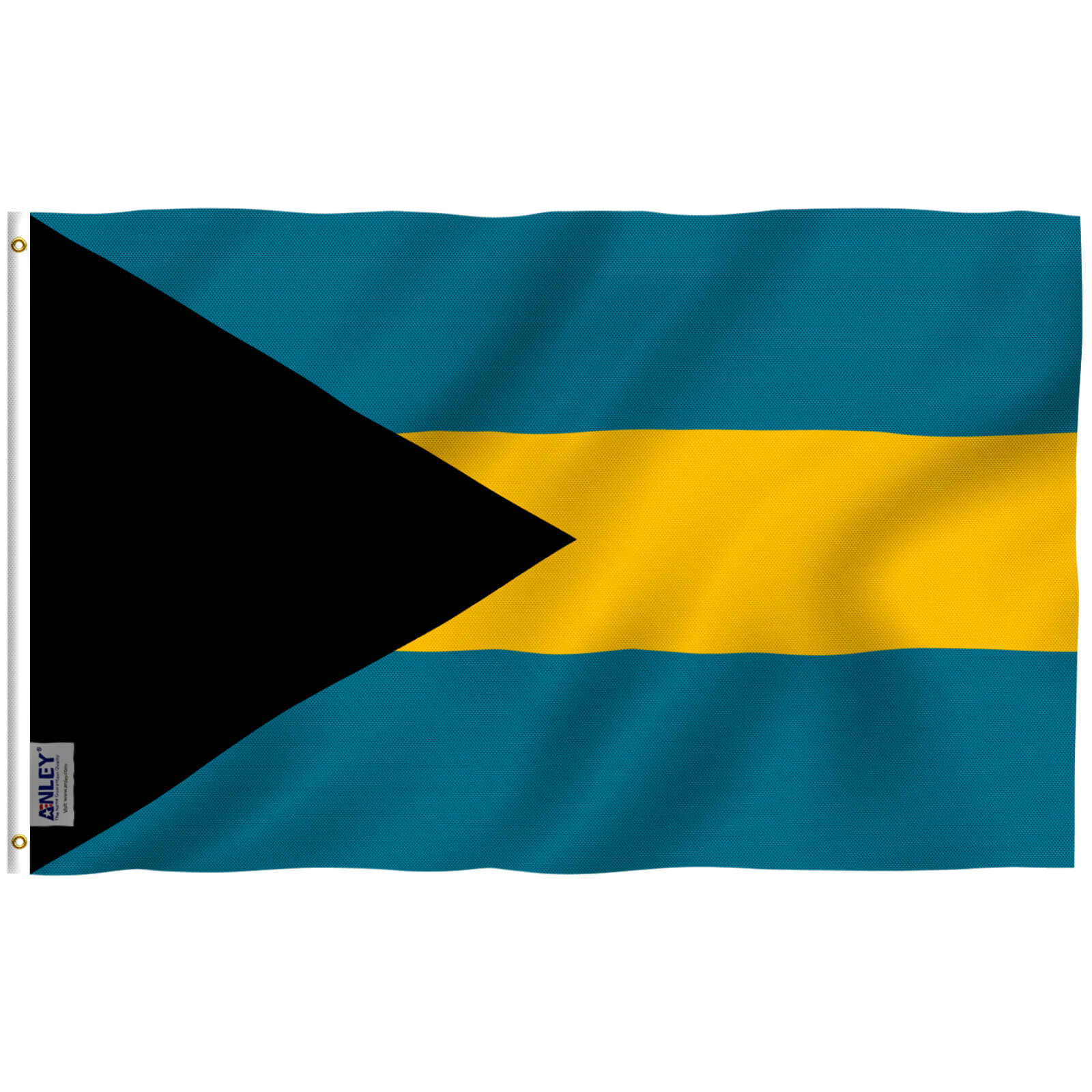 Commonwealth Games 100% Polyester With Eyelets Bahamas Flag 5 x 3 FT 
