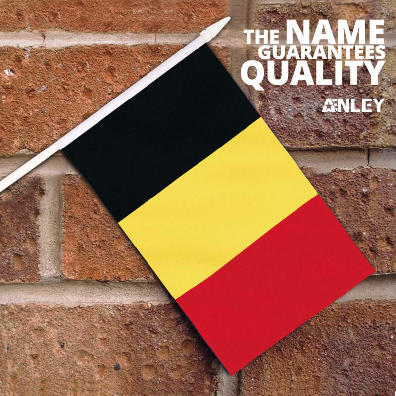 Belgium Stick Flags 5x8 inch (Pack of 12) - Image 2