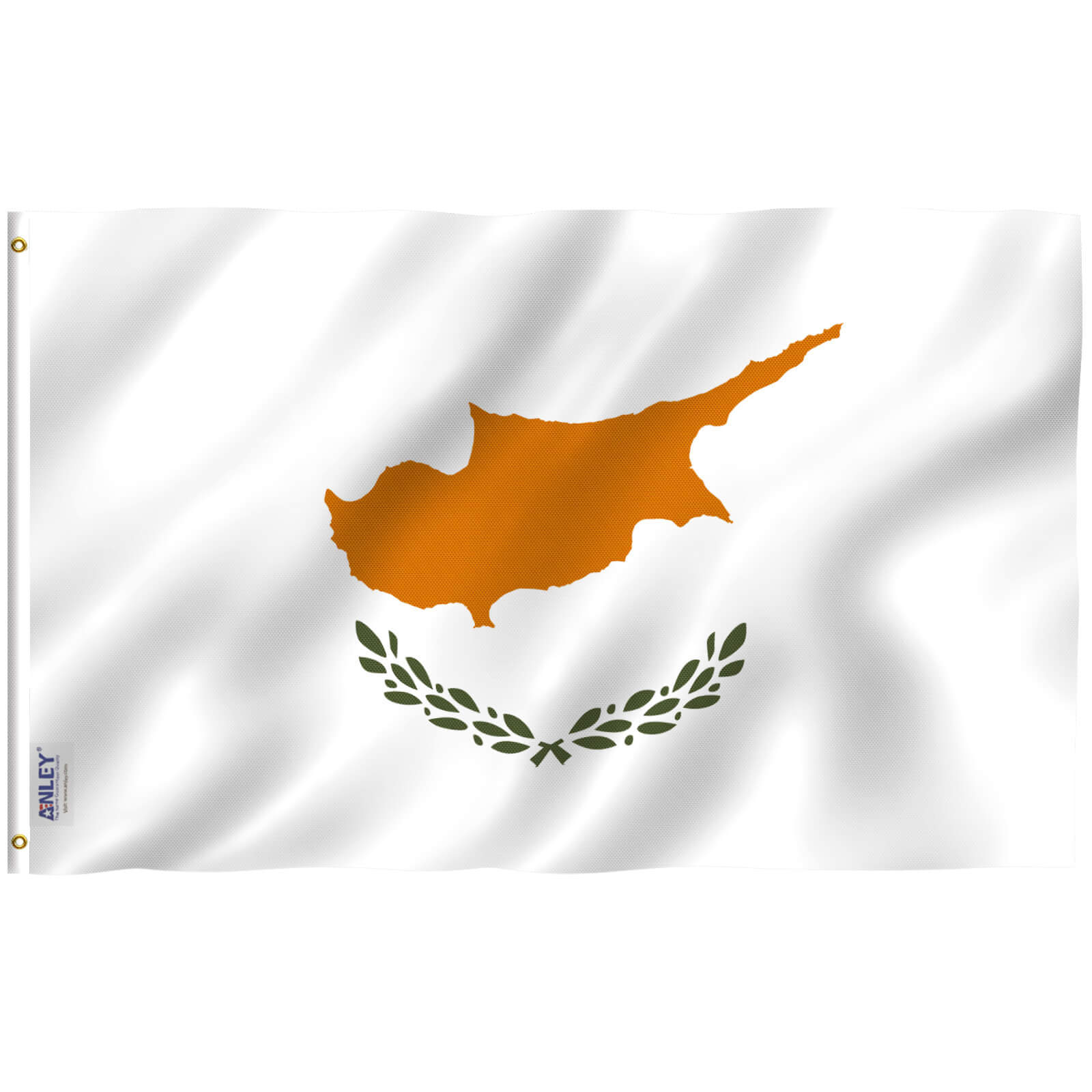 AZ FLAG Cyprus Flag 3' x 5' External Use Banner 3x5 ft Knitted Polyester with Rings Cypriot Flags 90 x 150 cm 