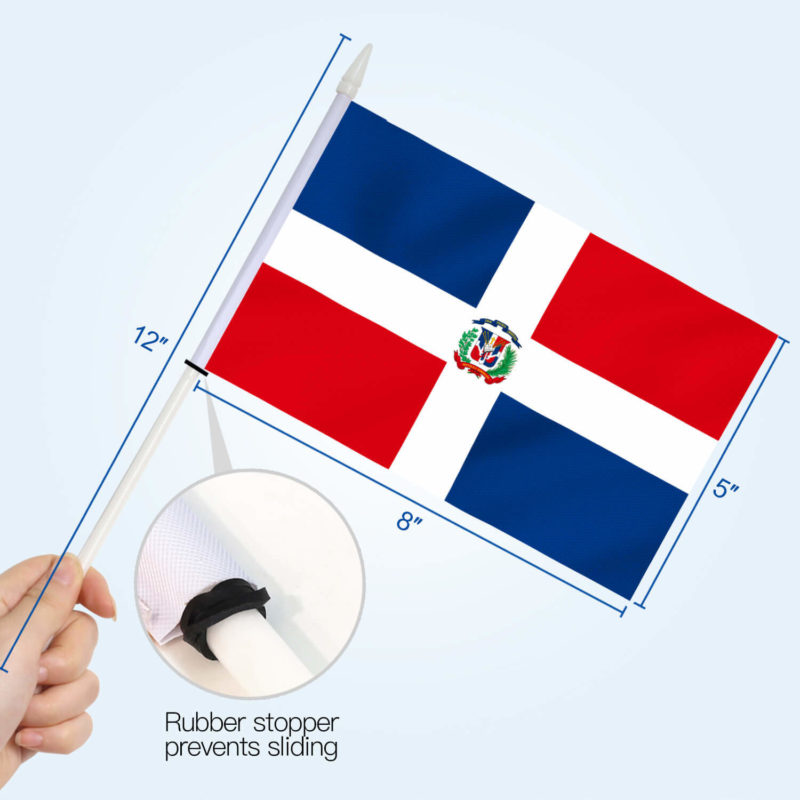 Dominica Stick Flags 5x8 Inch (pack of 12) - Image 4