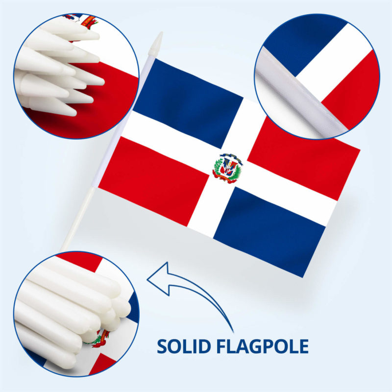 Dominica Stick Flags 5x8 Inch (pack of 12) - Image 5