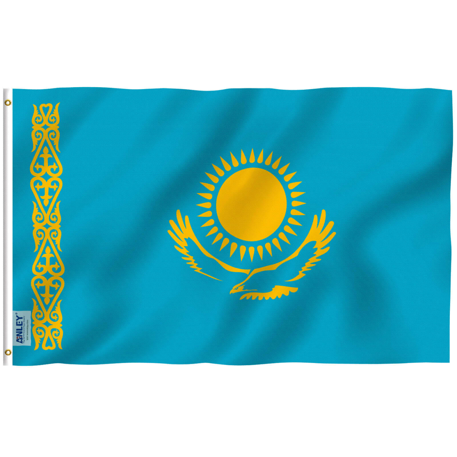 Kazakhstan Flag Photos, Images and Pictures