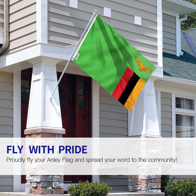 Fly Breeze 3x5 Foot Zambia Flag - Image 2