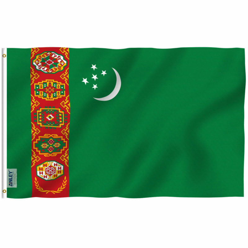 Fly Breeze 3x5 Foot Turkmenistan Flag