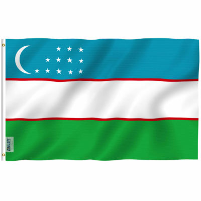 Fly Breeze 3x5 Foot Uzbekistan Flag