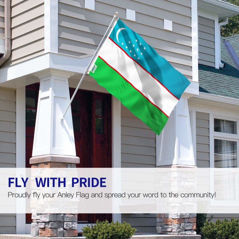 Fly Breeze 3x5 Foot Uzbekistan Flag - Image 2