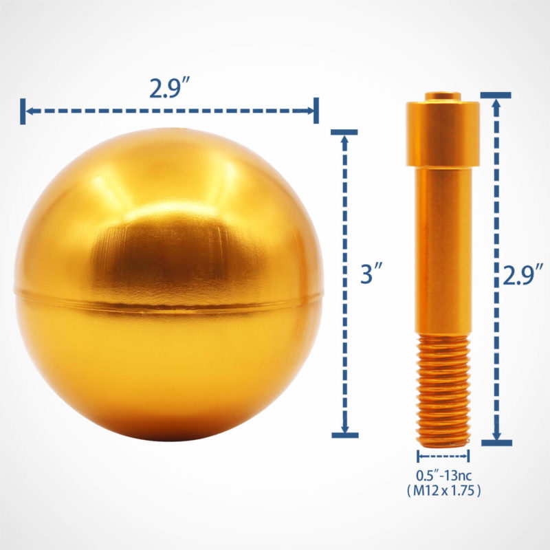 Authentic FlagPole Truck with Nylon Pulley & Gold Ball Topper - Image 3