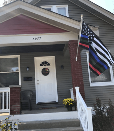 Fly Breeze 3x5 Foot Thin Blue Red and Green Line USA Flag photo review