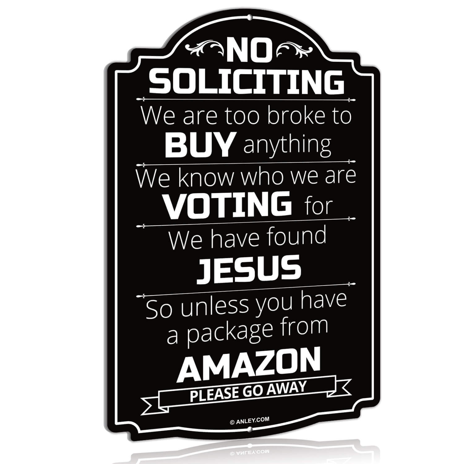 No Soliciting Sign For Home And