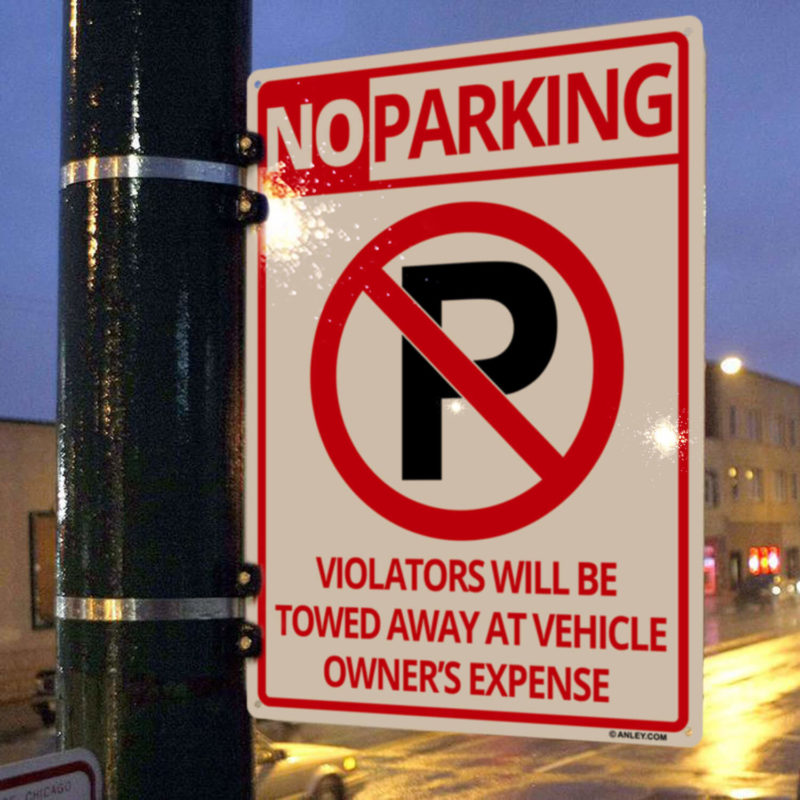 No Parking Sign 14X10 Inch - Image 6