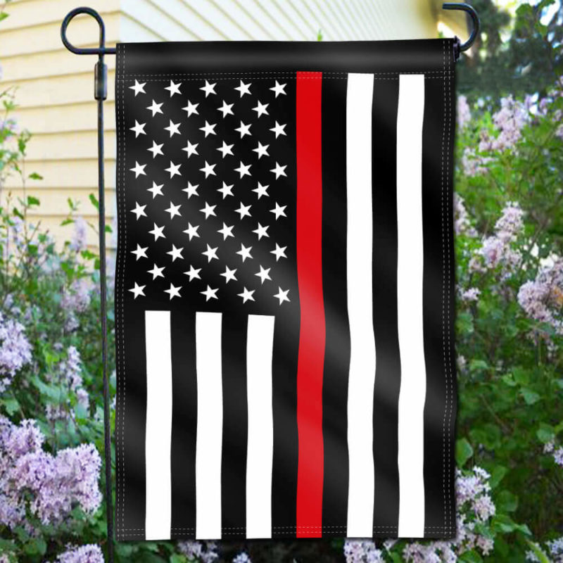 Thin Red Line USA Garden Flag 18 x 12.5 Inch - Image 2