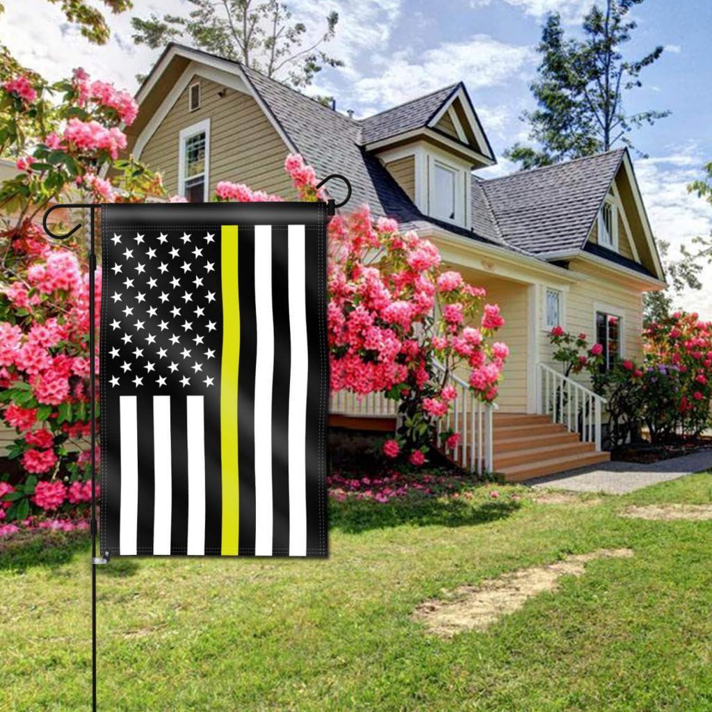 Thin Yellow Line USA Garden Flag 18 x 12.5 Inch Anley Flags