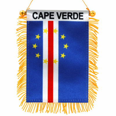 Cape Verde Window Hanging Flag 4 X 6 Inch